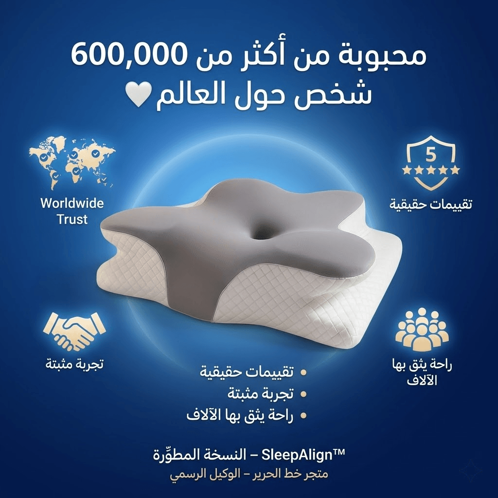 اشتري اليوم الوسادة الطبية الامريكية الأصلية من اكبر براند في امريكا  SleepAlign™