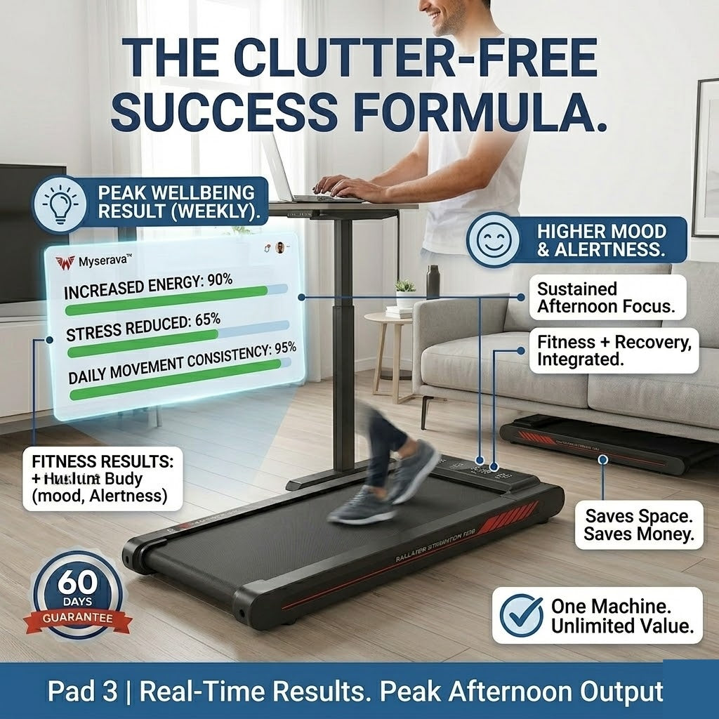 Myserava™ 3-in-1 Under-Desk Walking & Vibration Pad