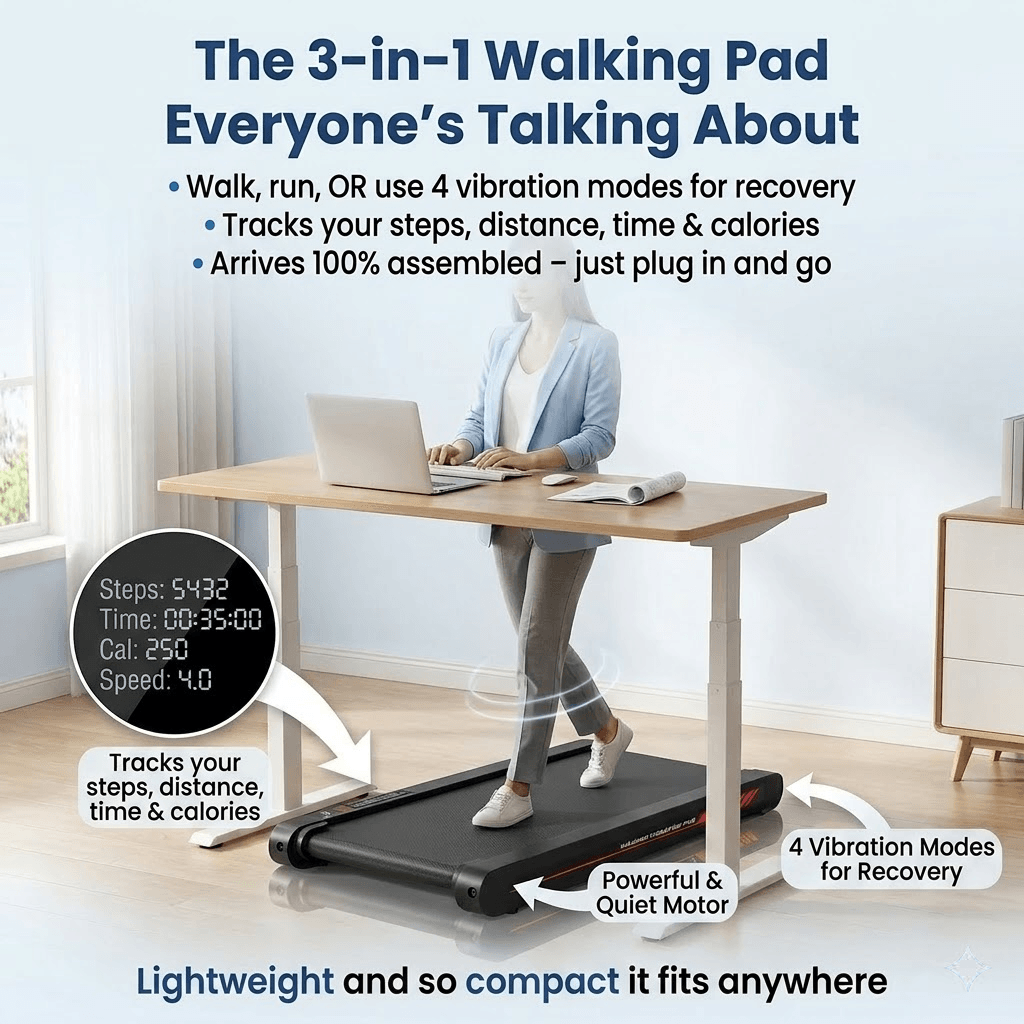 Myserava™ Step-Tracking Walking & Recovery Pad
