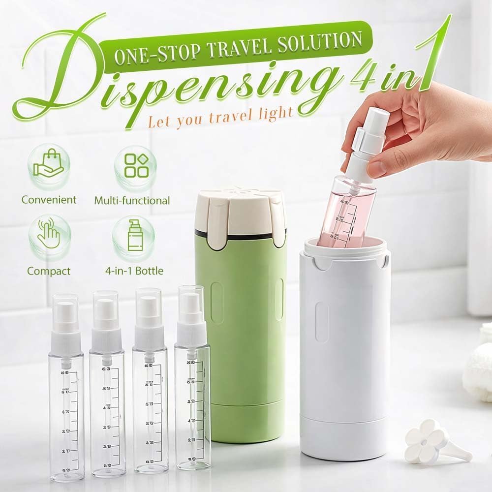 MySerava™  4-in-1 Travel Dispenser Bottle