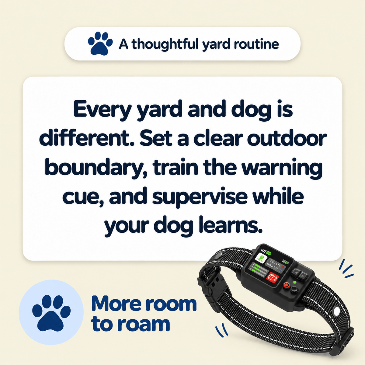 Myserava™ Wireless Yard Boundary Collar