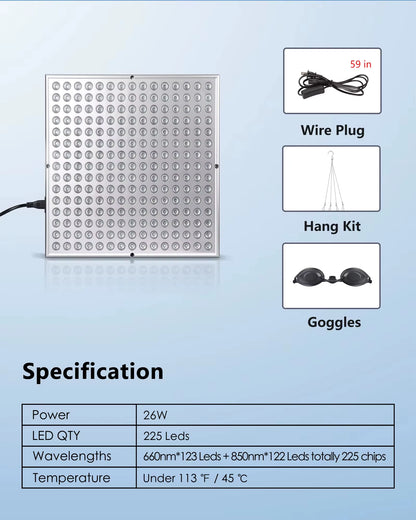 Serava™ USA Pet Red Light Therapy Panel 3.0