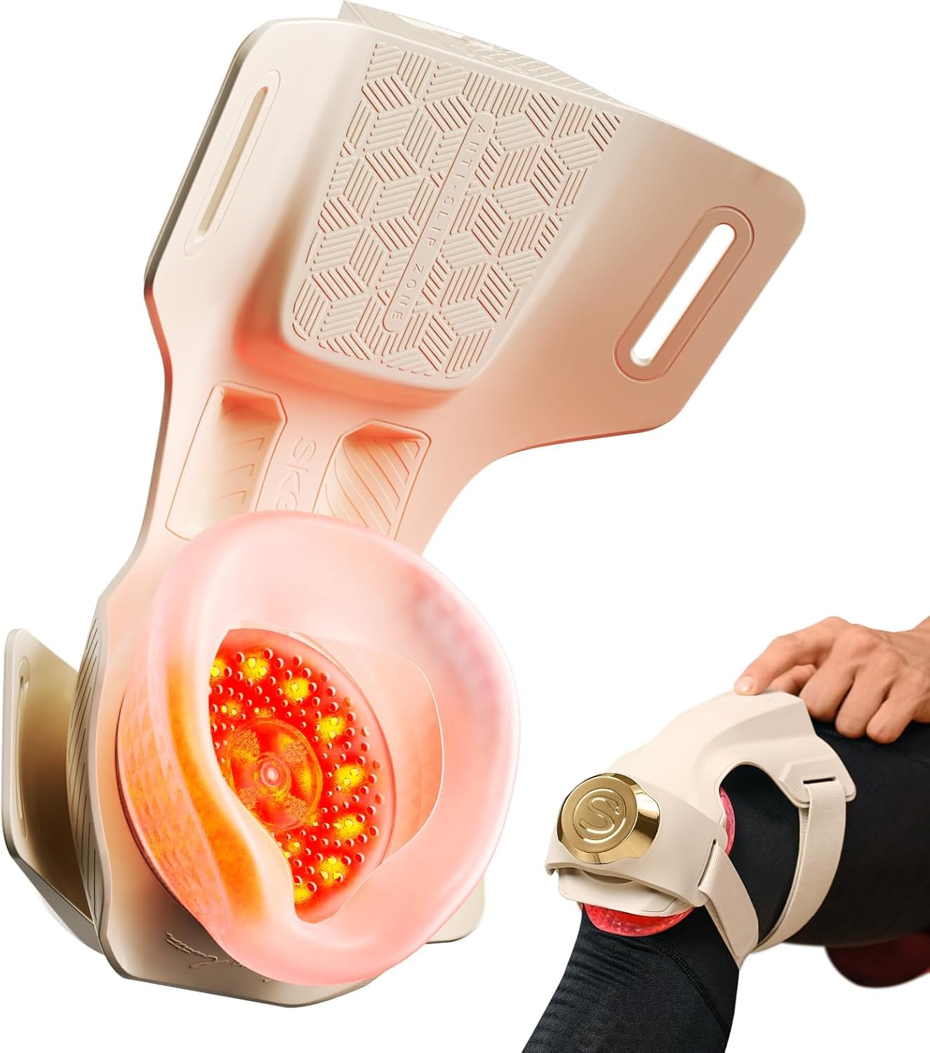 MySerava™ KneeRevive Pro – Cordless Heated Knee Massager with 3D Deep Kneading