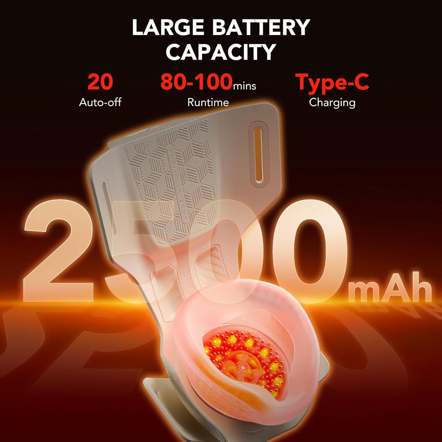 MySerava™ KneeRevive Pro – Cordless Heated Knee Massager with 3D Deep Kneading
