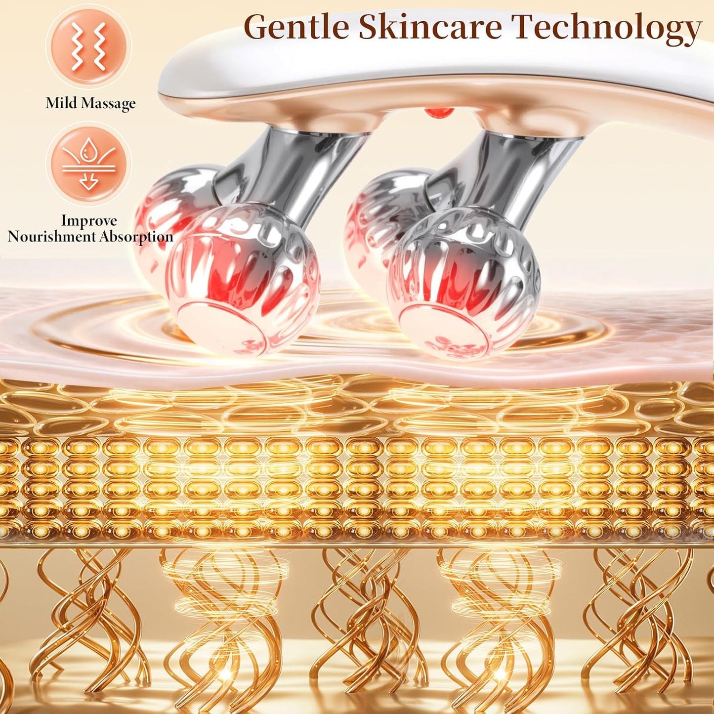 MySerava™ GlowSculpt Pro – Red Light Facial Sculpting Roller & Neck Massager