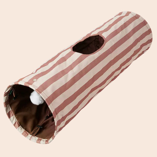 Strip Design Collapsible Cat Tunnel
