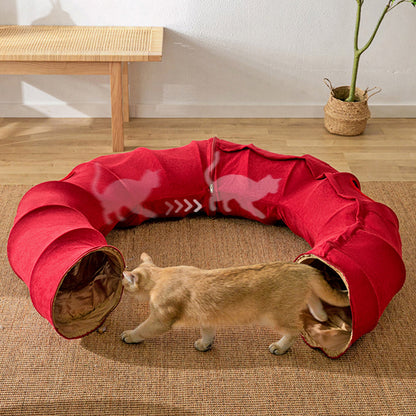 Three in One Donut Cat Tunnel with Bed