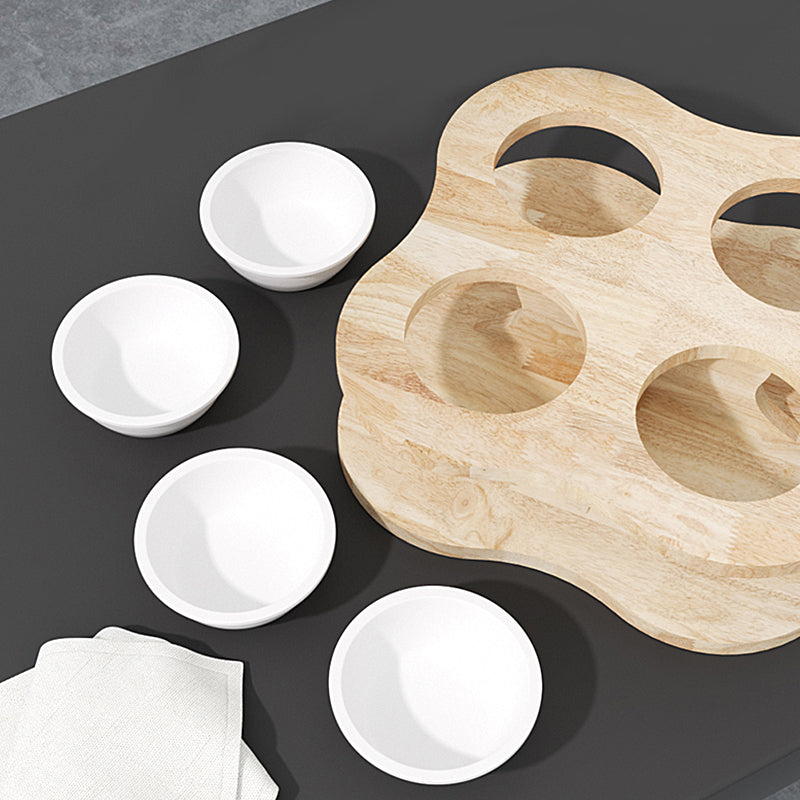 Wooden Multi Cat Bowls