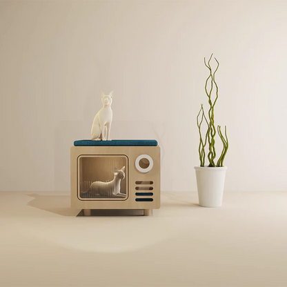 TV Stand Styled Cat Cave Beds