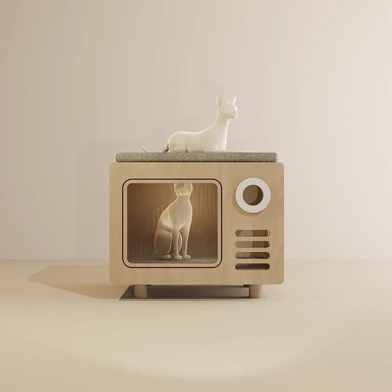 TV Stand Styled Cat Cave Beds