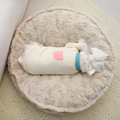 Warming Fluffy Bone Cloud Shape Calming Dog Bed